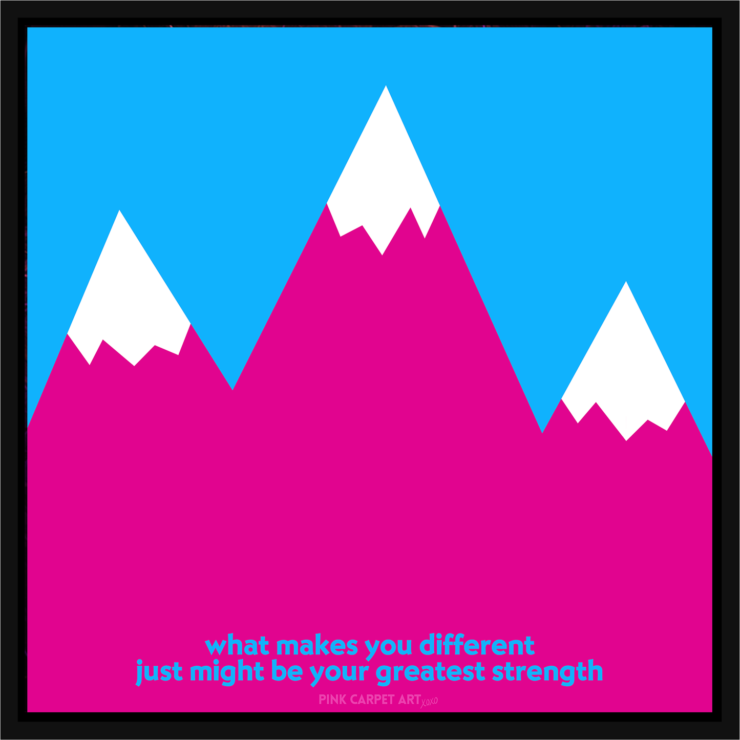What makes you different just might be your greatest strength - framed canvas