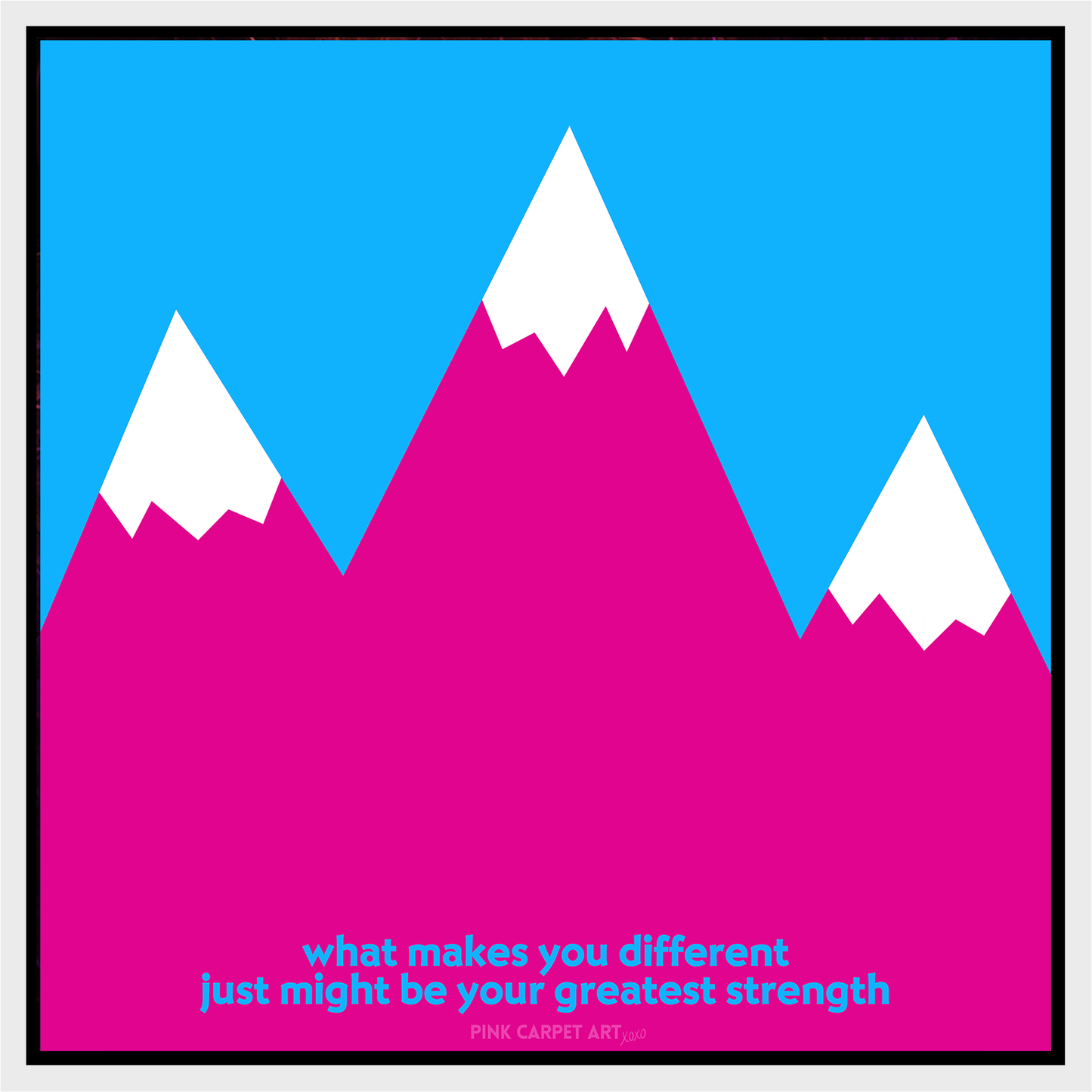What makes you different just might be your greatest strength - framed canvas