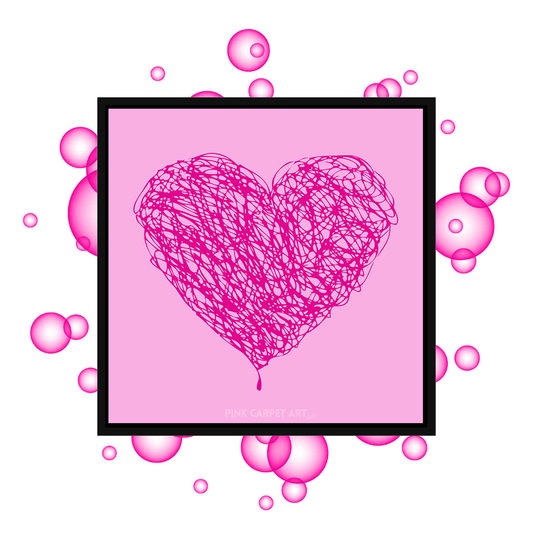 Perfect love framed canvas