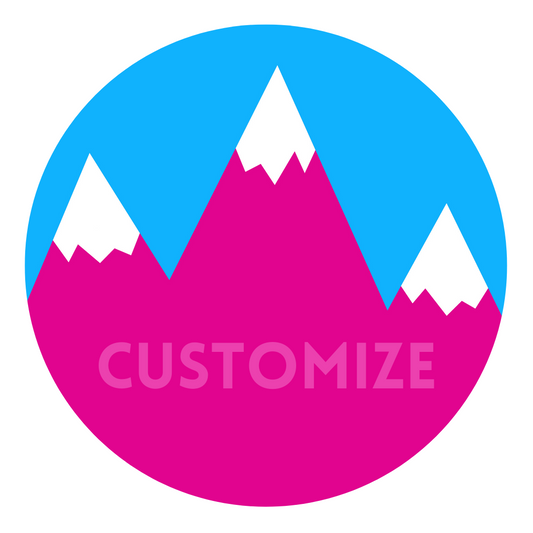 Moving mountains - customize with your own quote or message - pillows