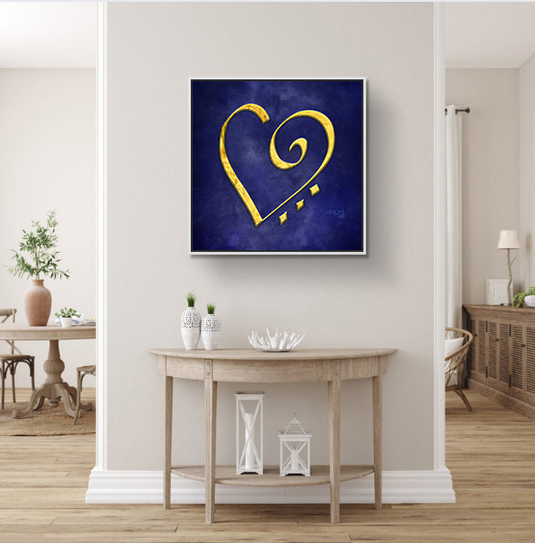 Universal love - Angel Art - framed canvas