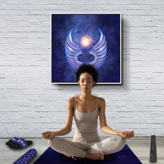 Angel Art framed canvas 🛡️ Archangel Michael The Protector