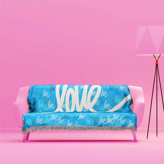 Love always wins woven blankets