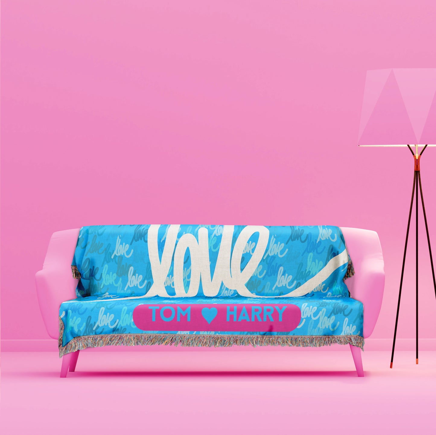 Love always wins woven blankets