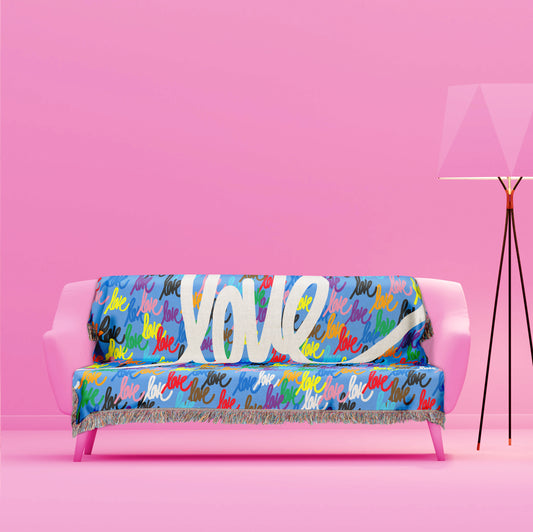 Love always wins woven blankets