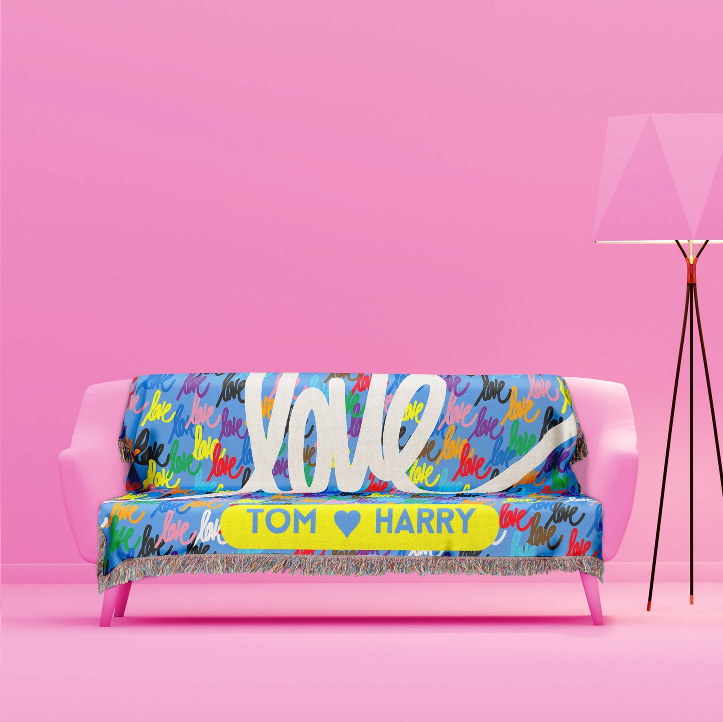 Love always wins woven blankets