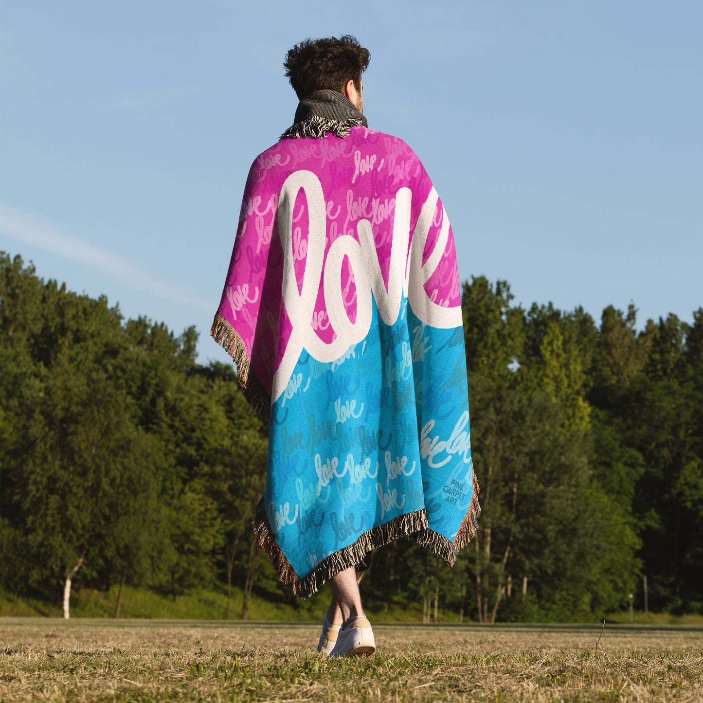 Love always wins woven blankets