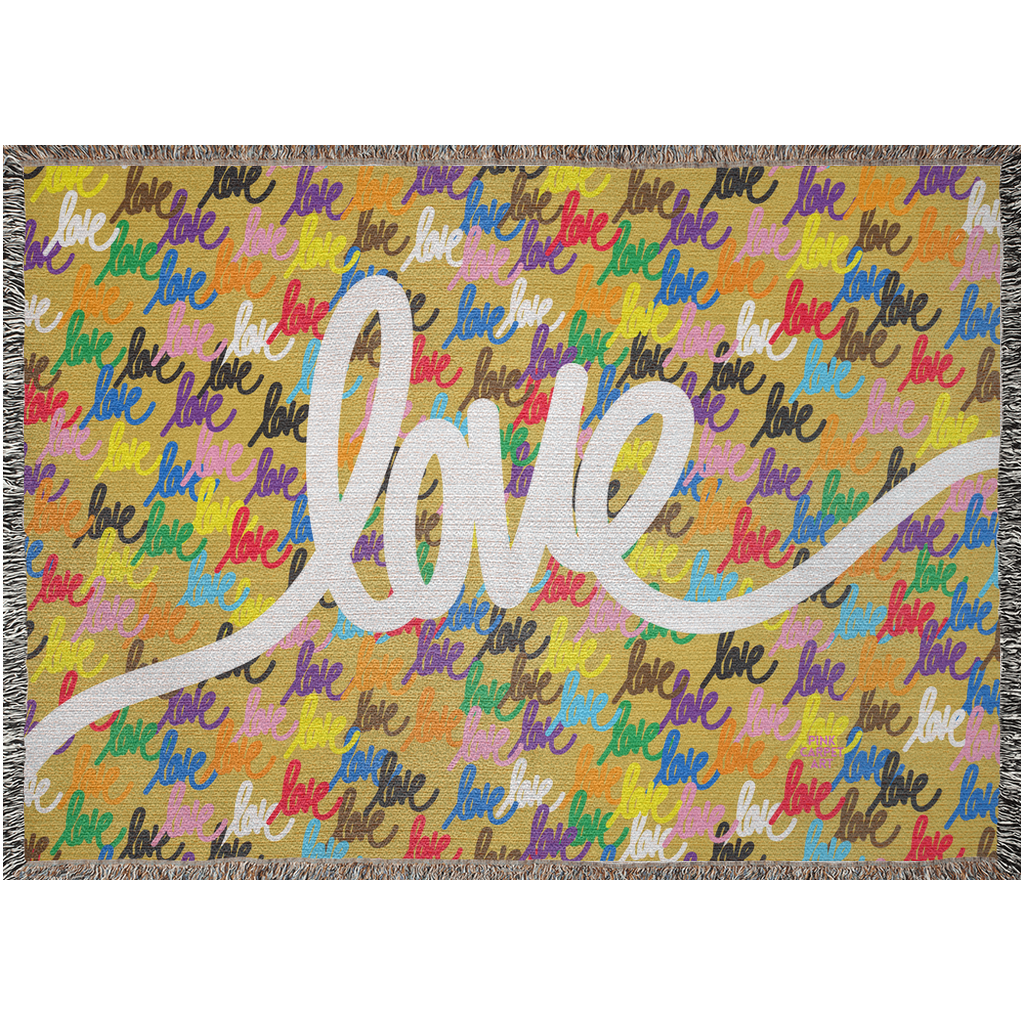 Love always wins woven blankets