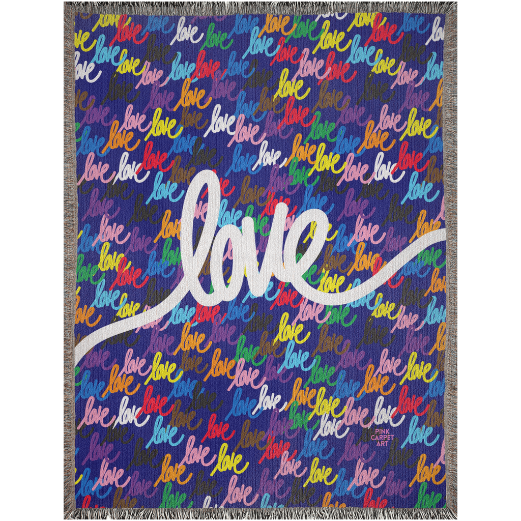 Love always wins woven blankets