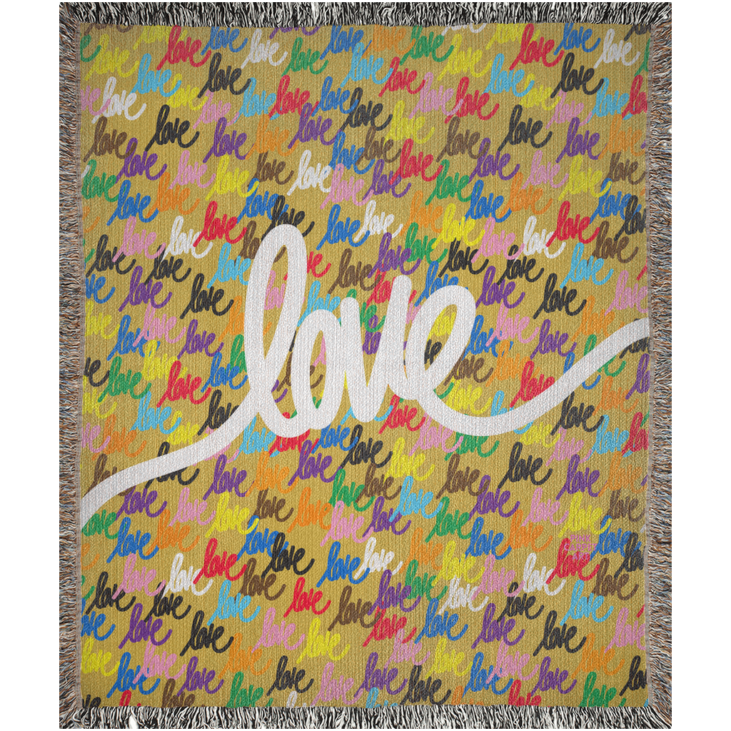Love always wins woven blankets