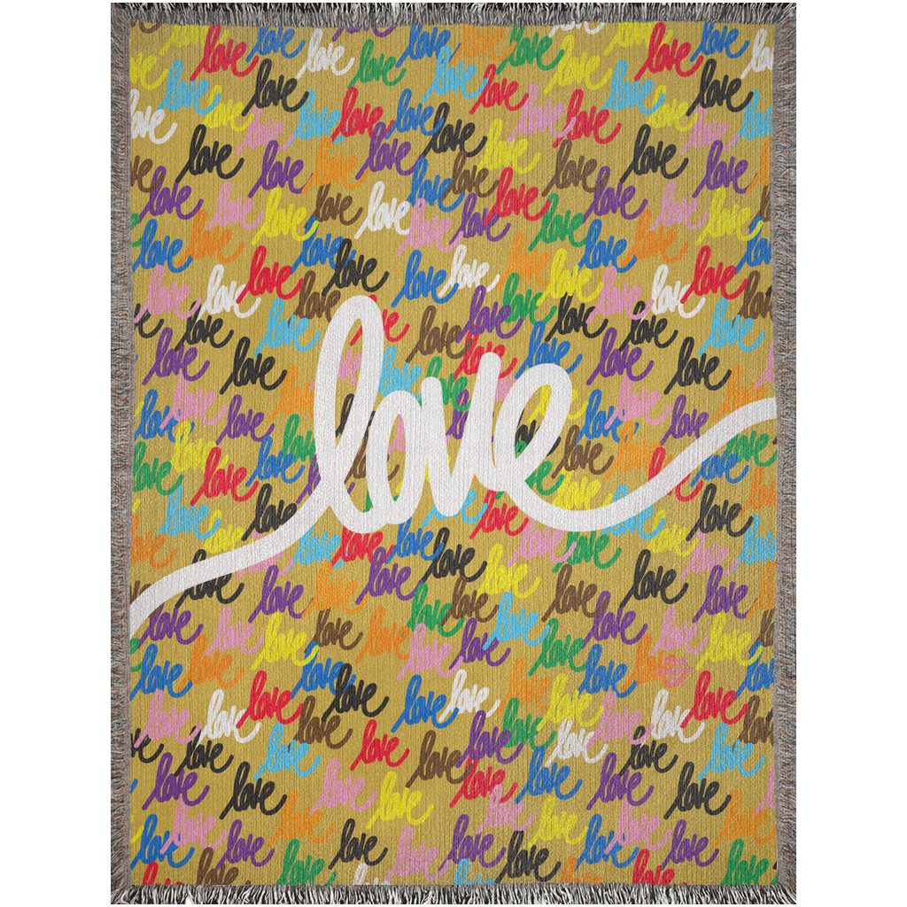 Love always wins woven blankets