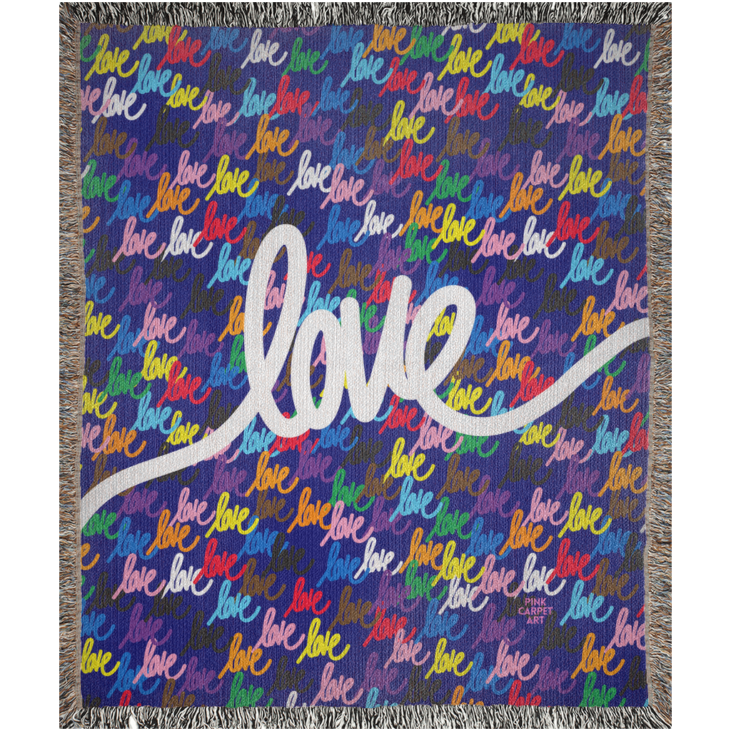 Love always wins woven blankets