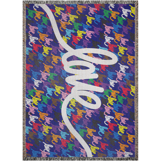 Love always wins woven blankets