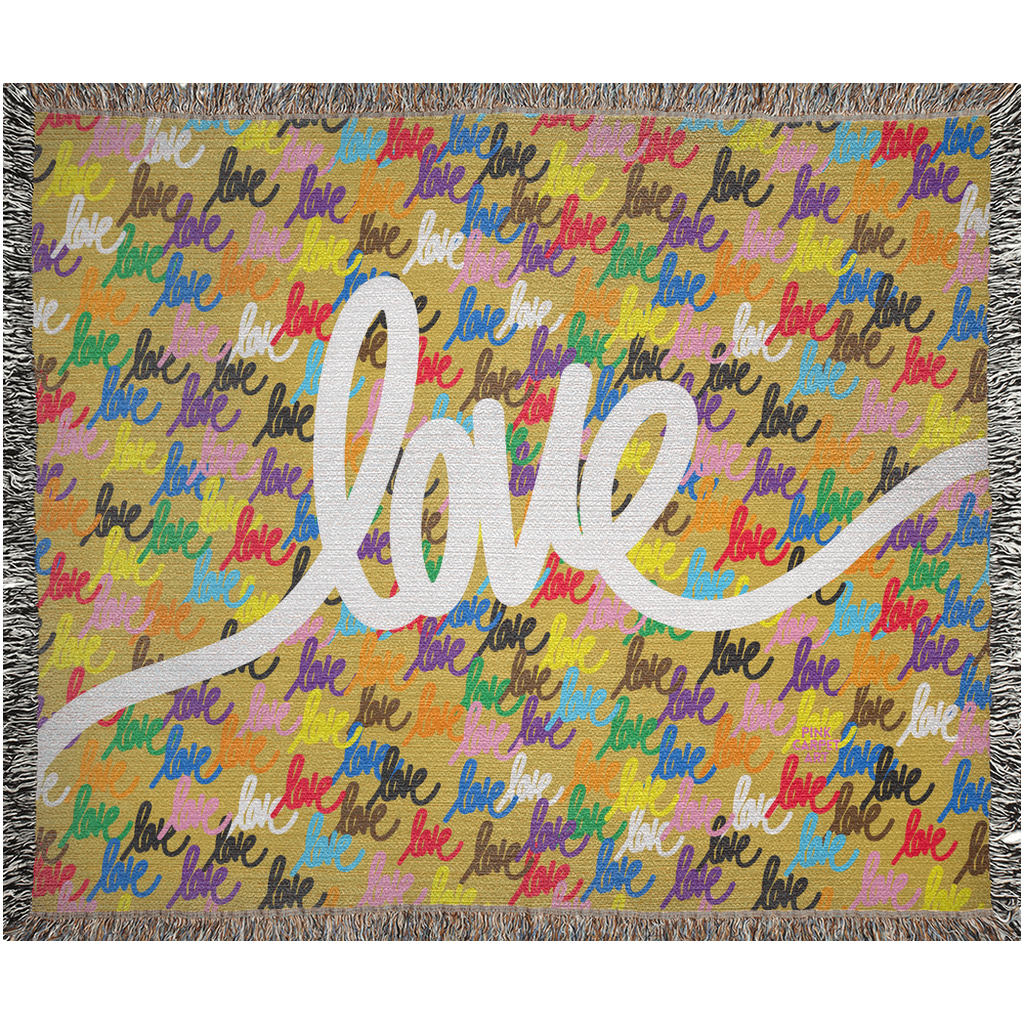 Love always wins woven blankets