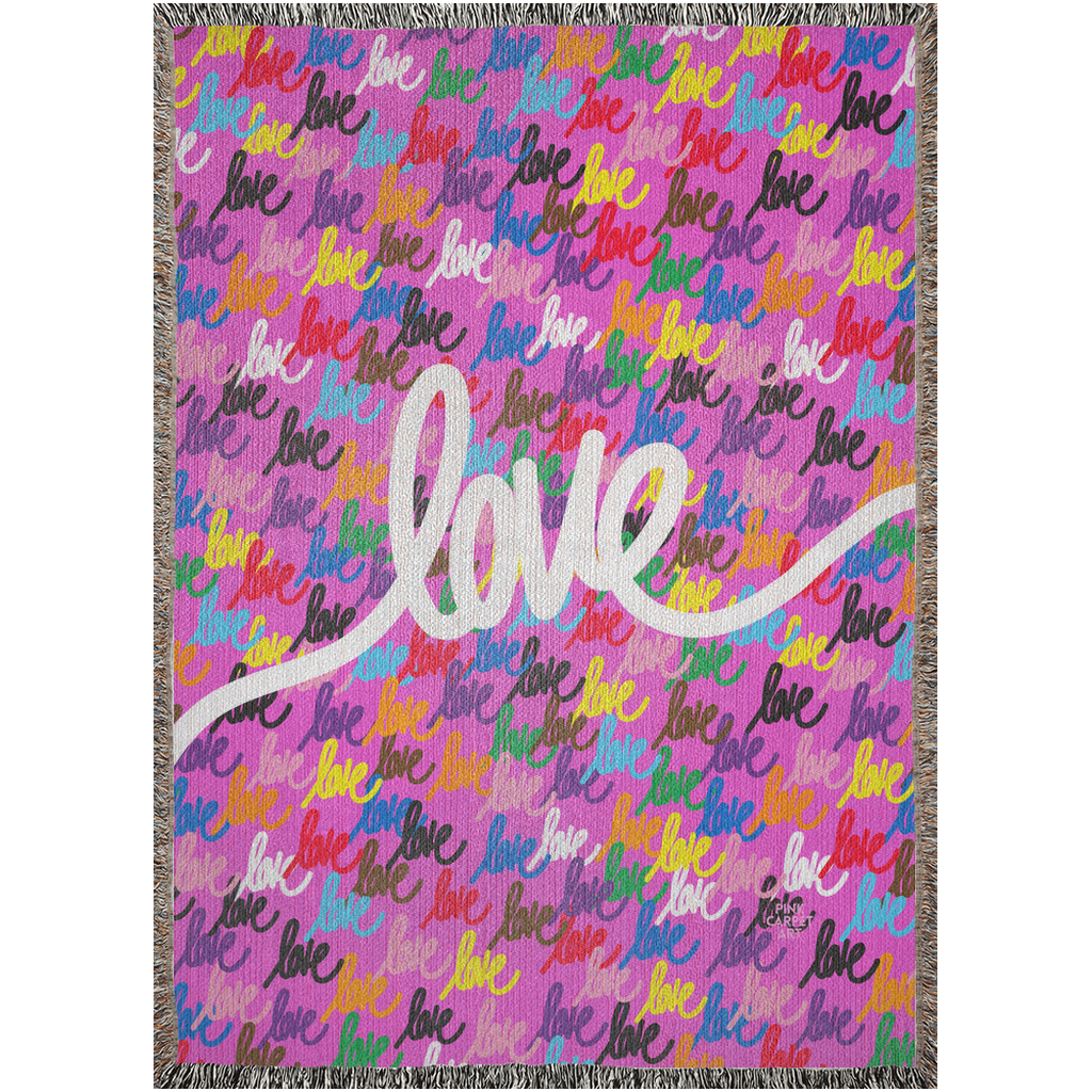 Love always wins woven blankets