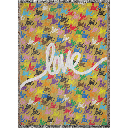 Love always wins woven blankets