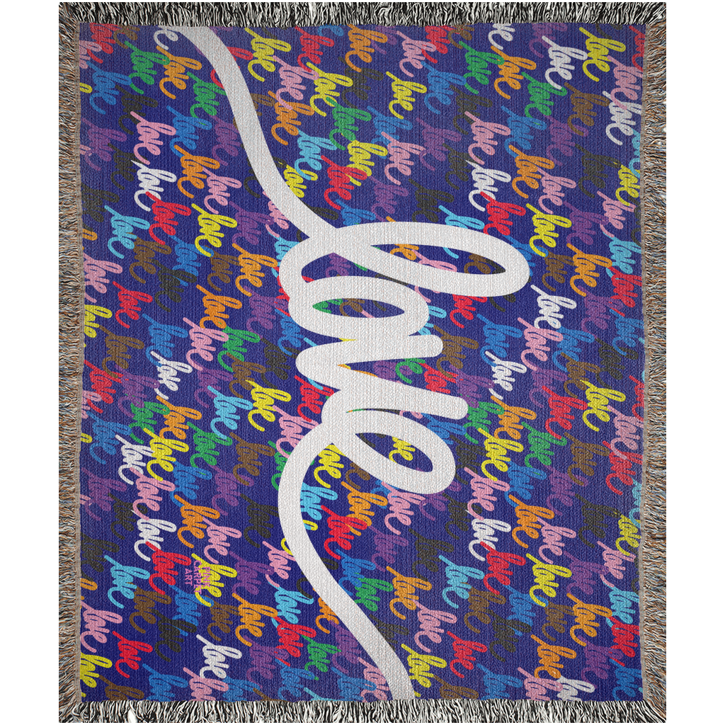 Love always wins woven blankets